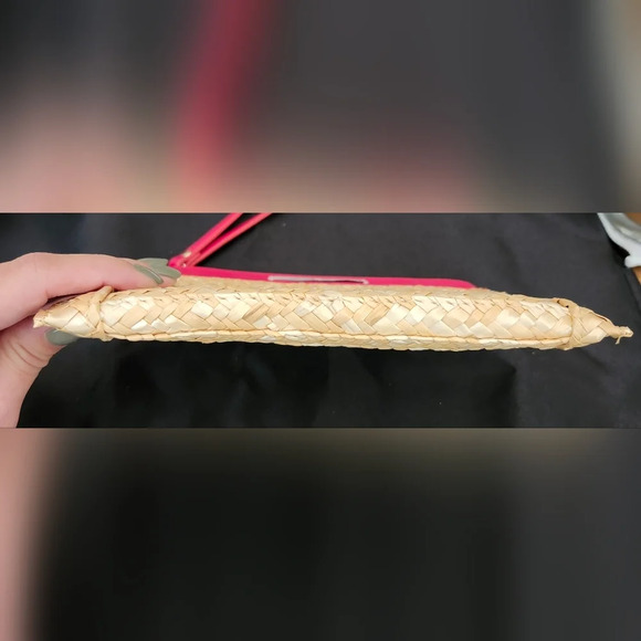 Miu Miu Novelty Straw Logo Pouch - Picture 10 of 14